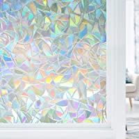Haton Vinilos para Ventanas de 3D Efecto Semi-Privacidad Sin Pegamento Electrostatica Translucido Anti UV Vinilo para…